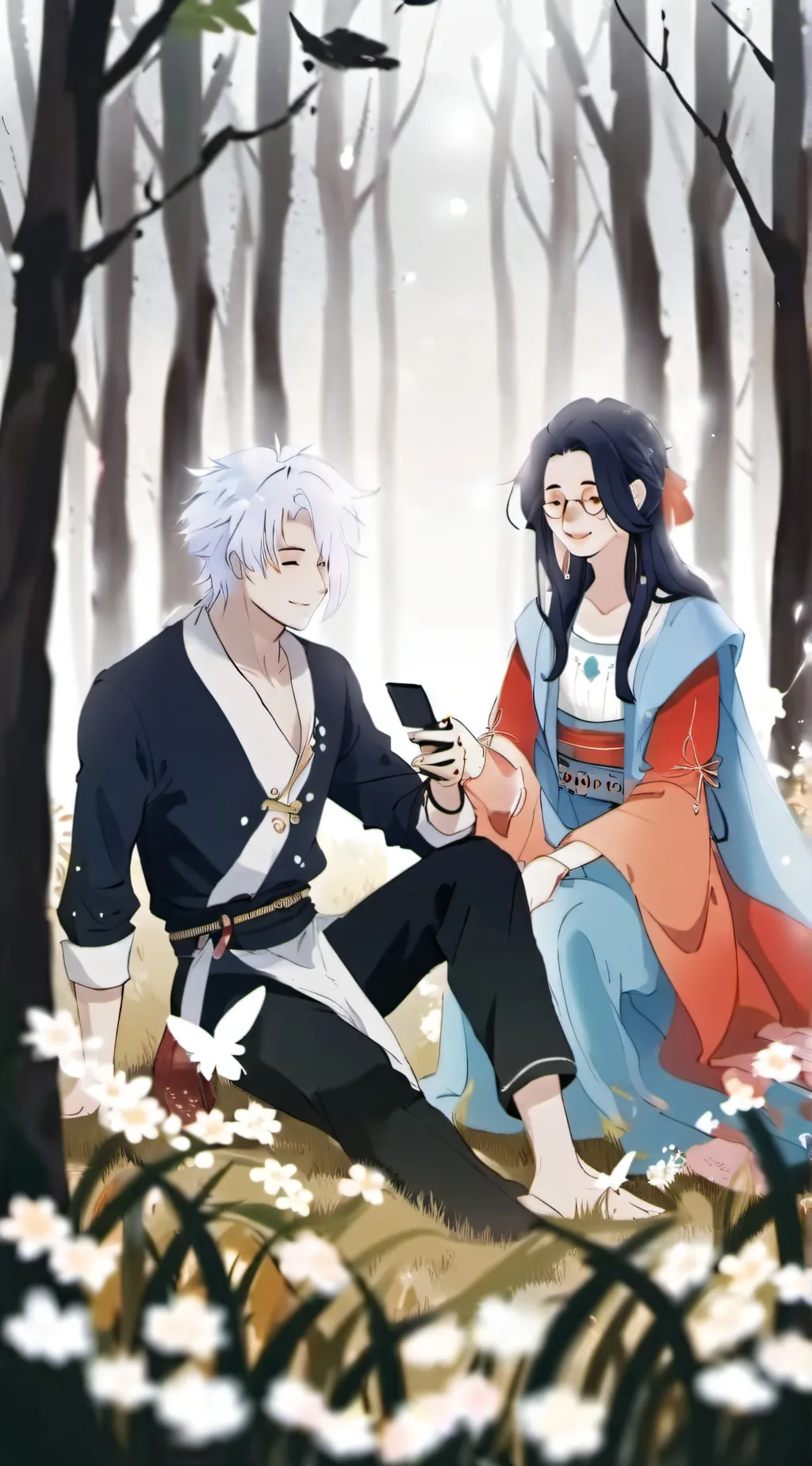 ai character: Edward and chip background