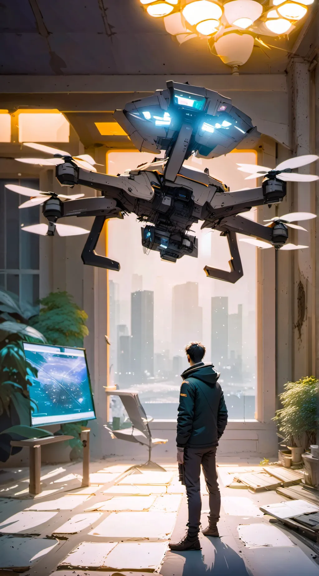 ai character: uzi background