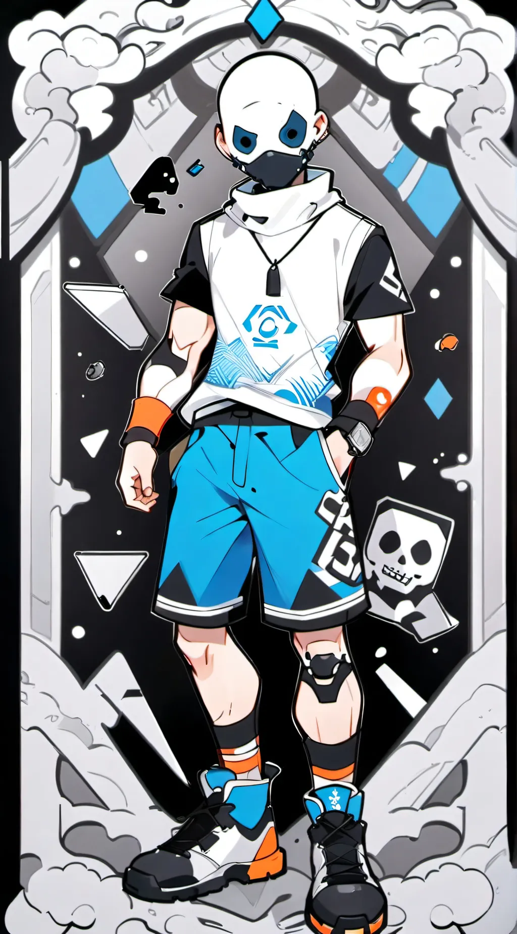 ai character: Swap sans!  background