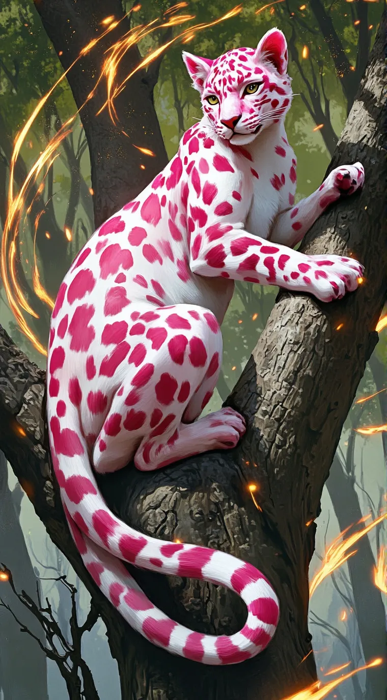 ai character: hh wild leopard  background