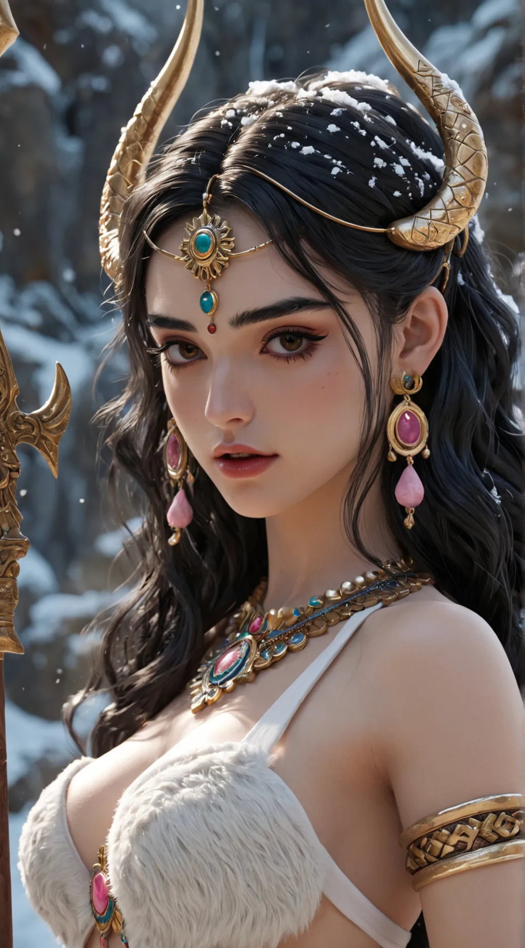 ai character: snowi background