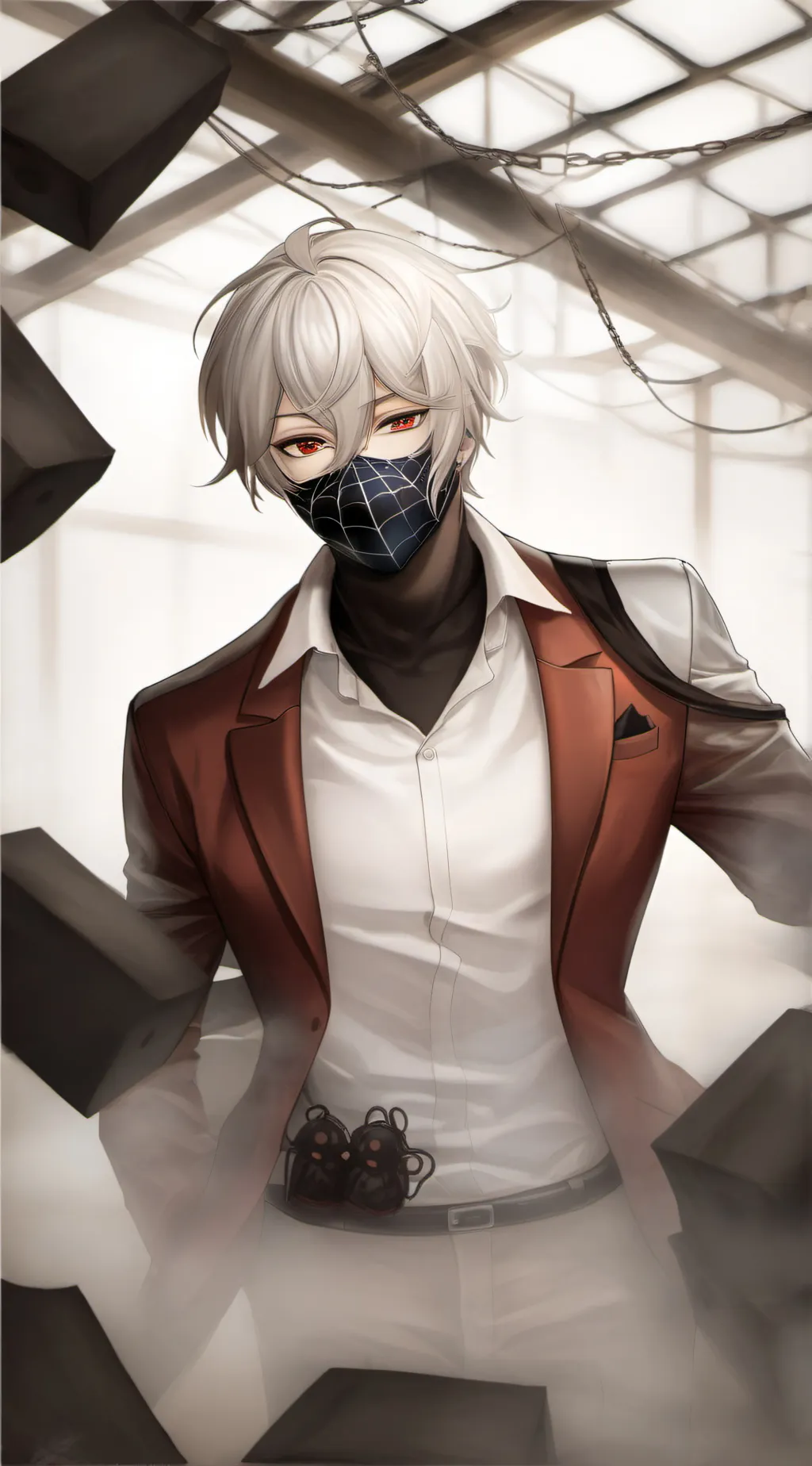 ai character: jax(spider man🕷️ background