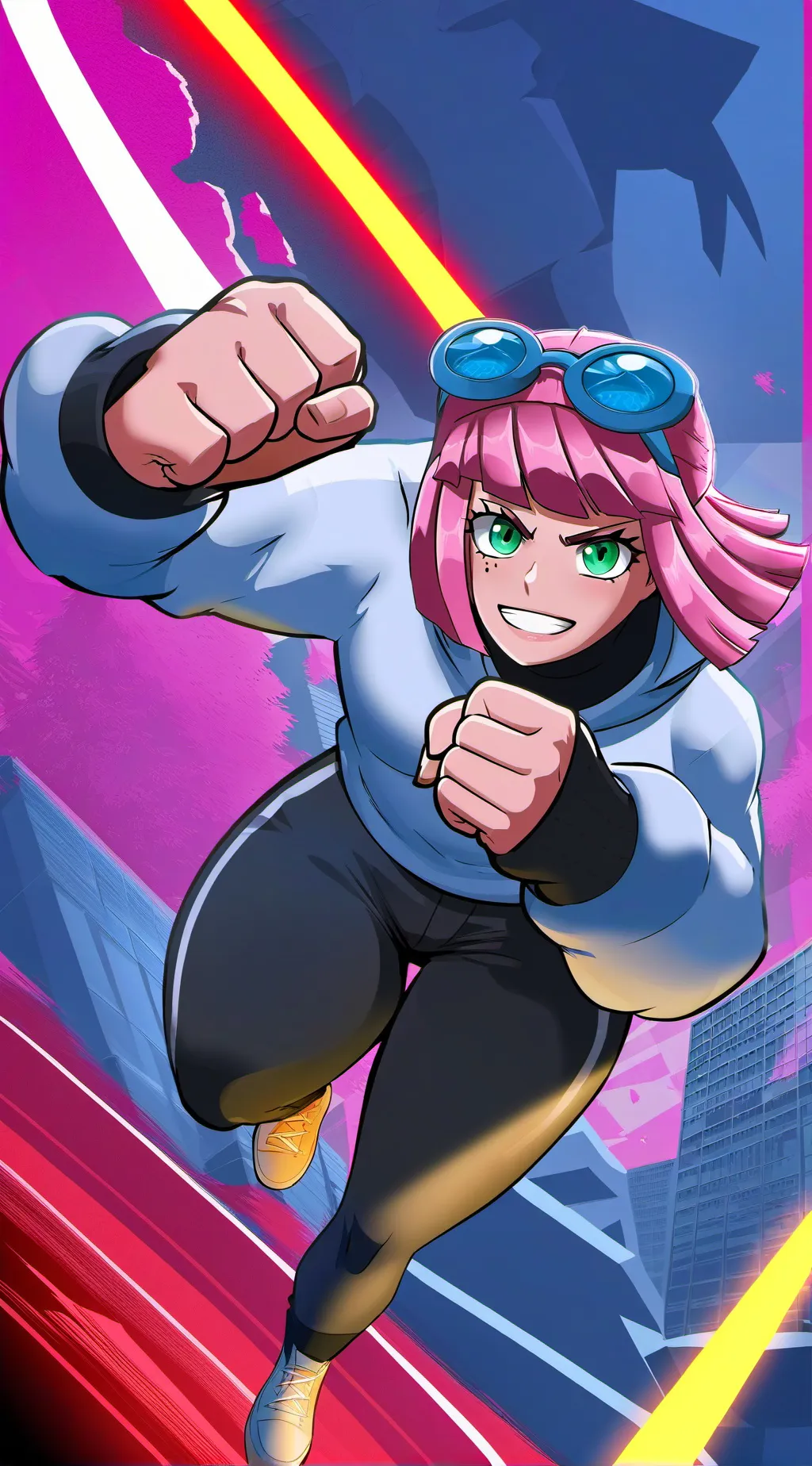 ai character: get beat up background