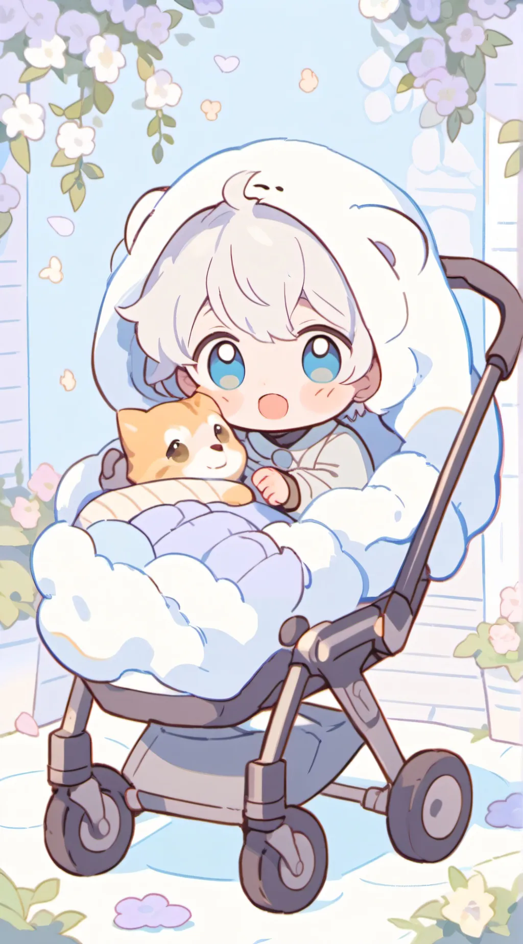 ai character: oliverandcatmochi background