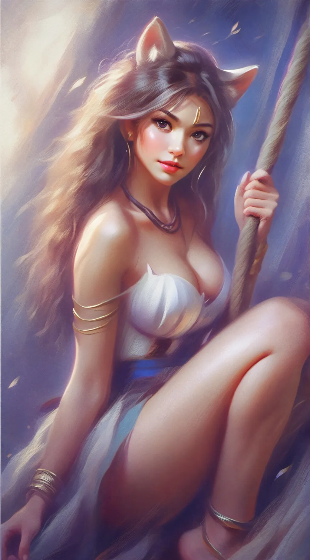 ai character: Luna background