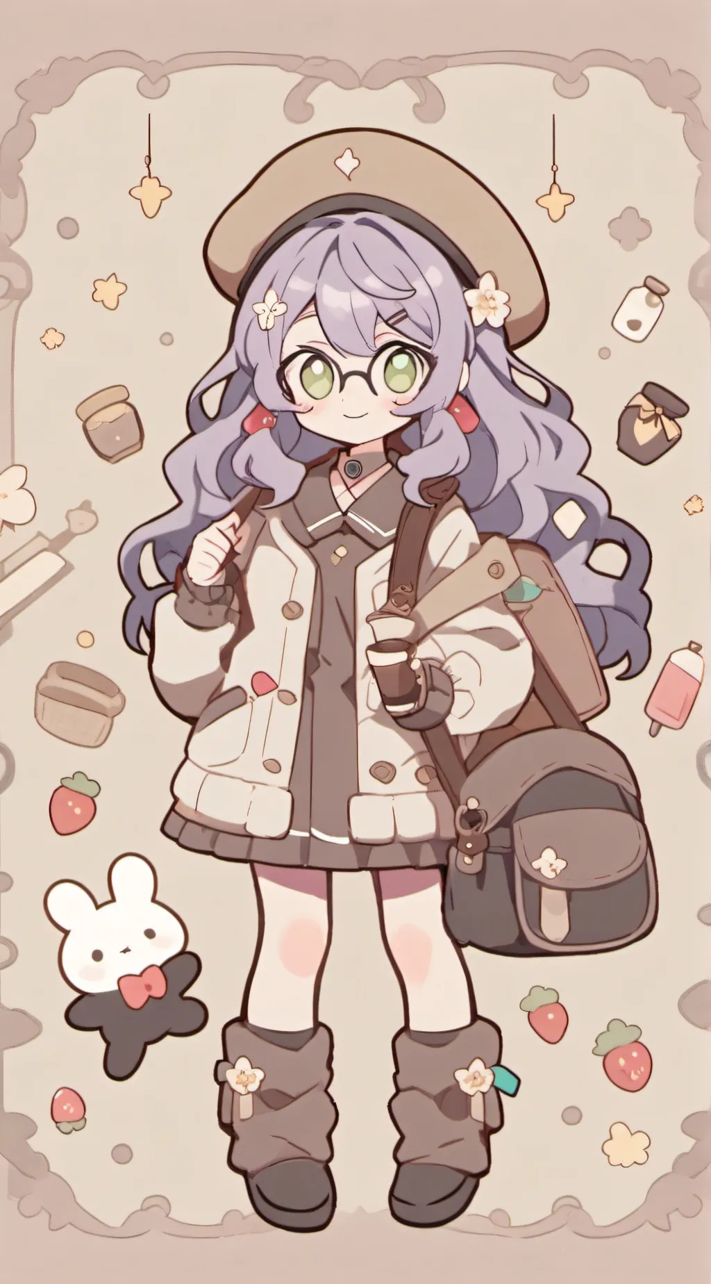 ai character: Lilac  background