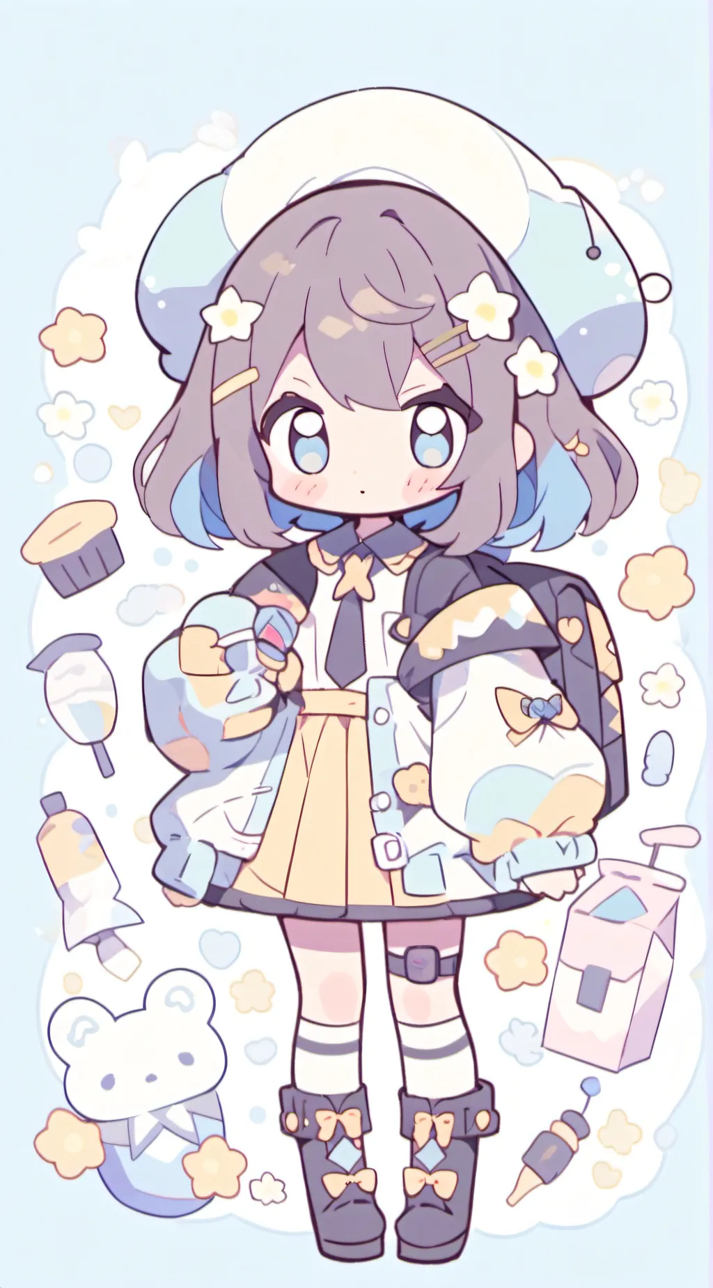 ai character: Clover background