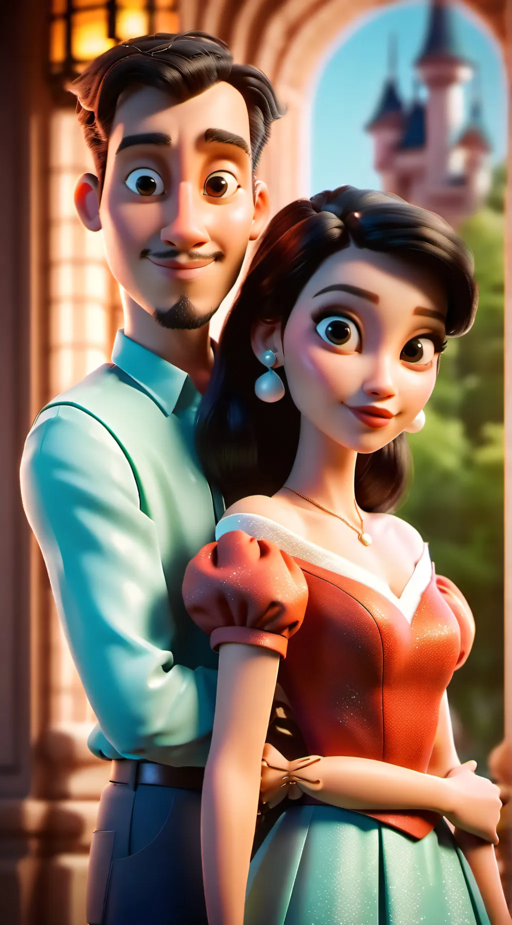 ai character: Joe and maya background