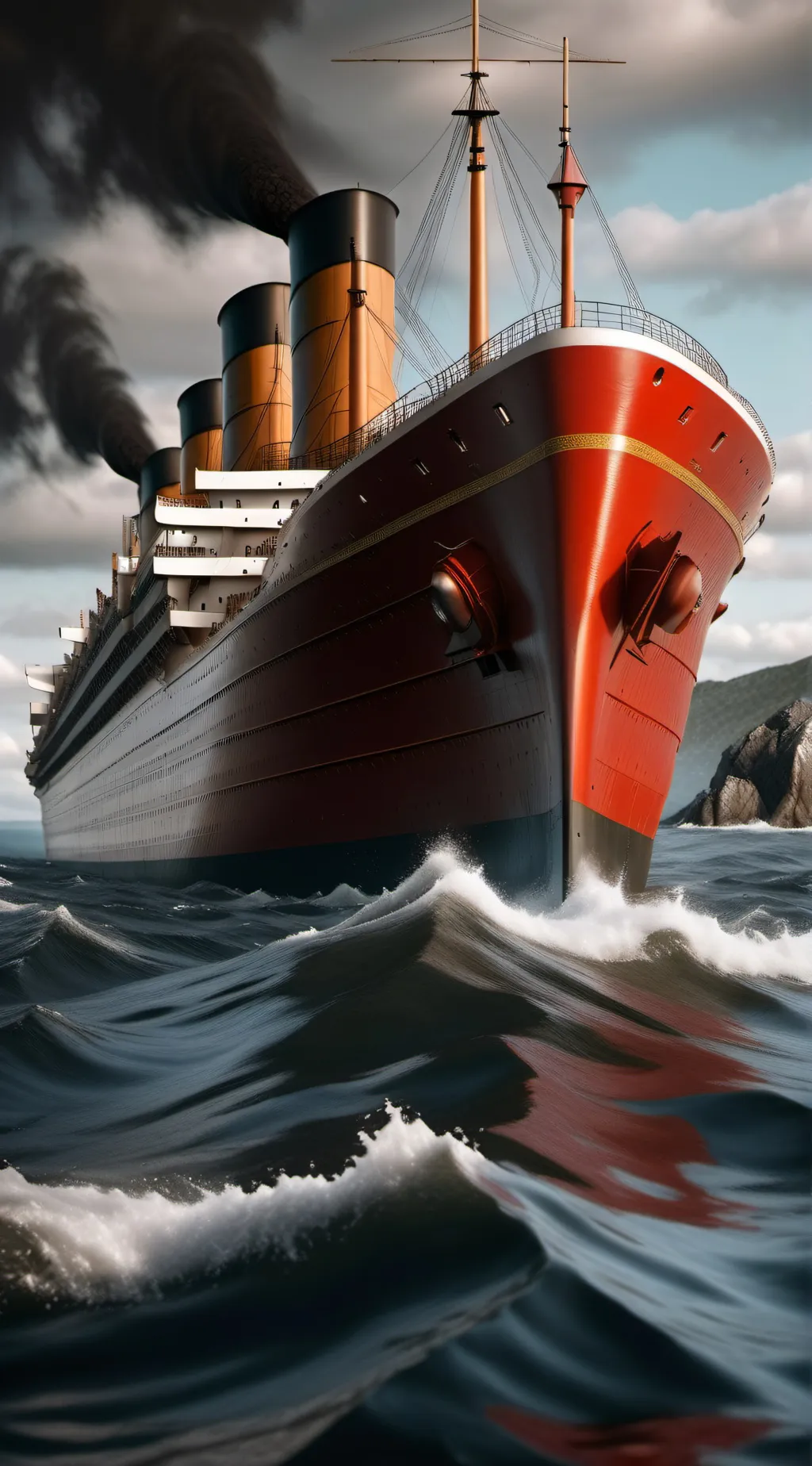 ai character: the red mascara background