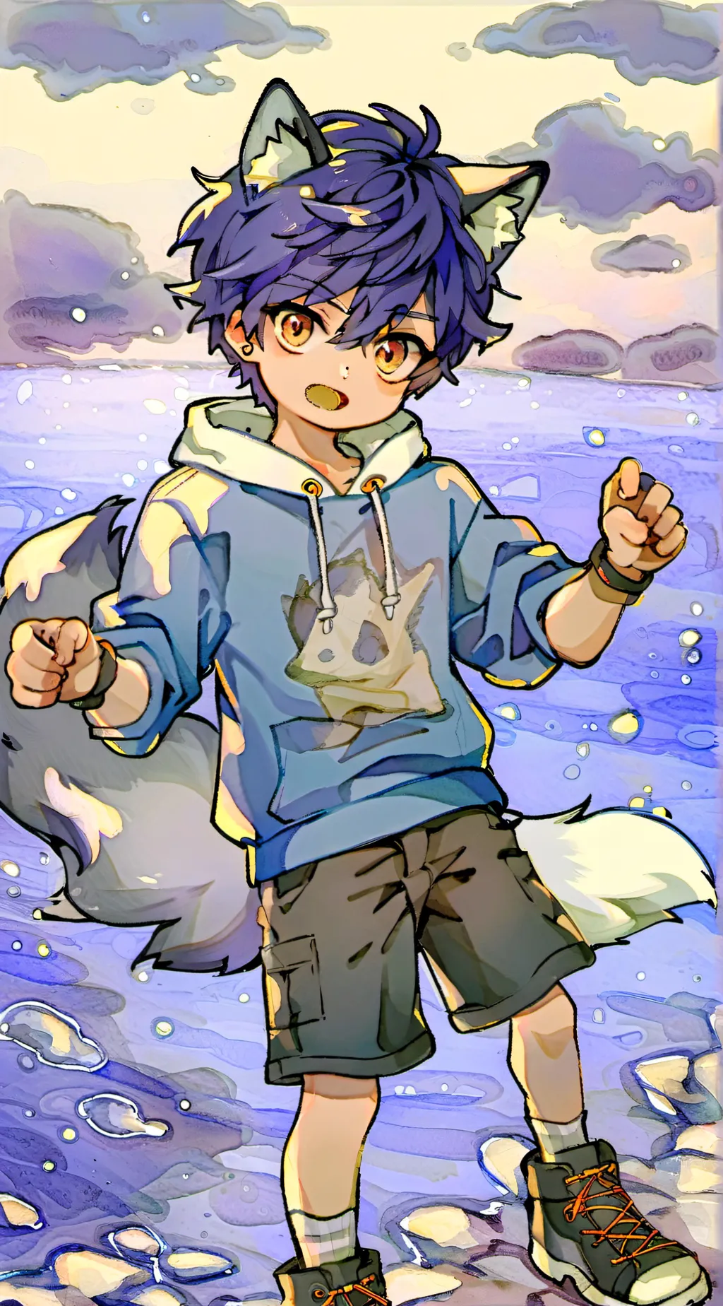 ai character: Ein from PDH background