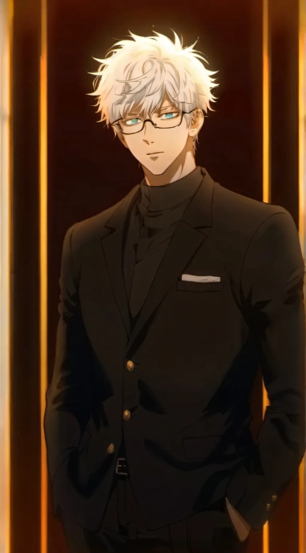 ai character: •[GOJO IS UR BF]• background