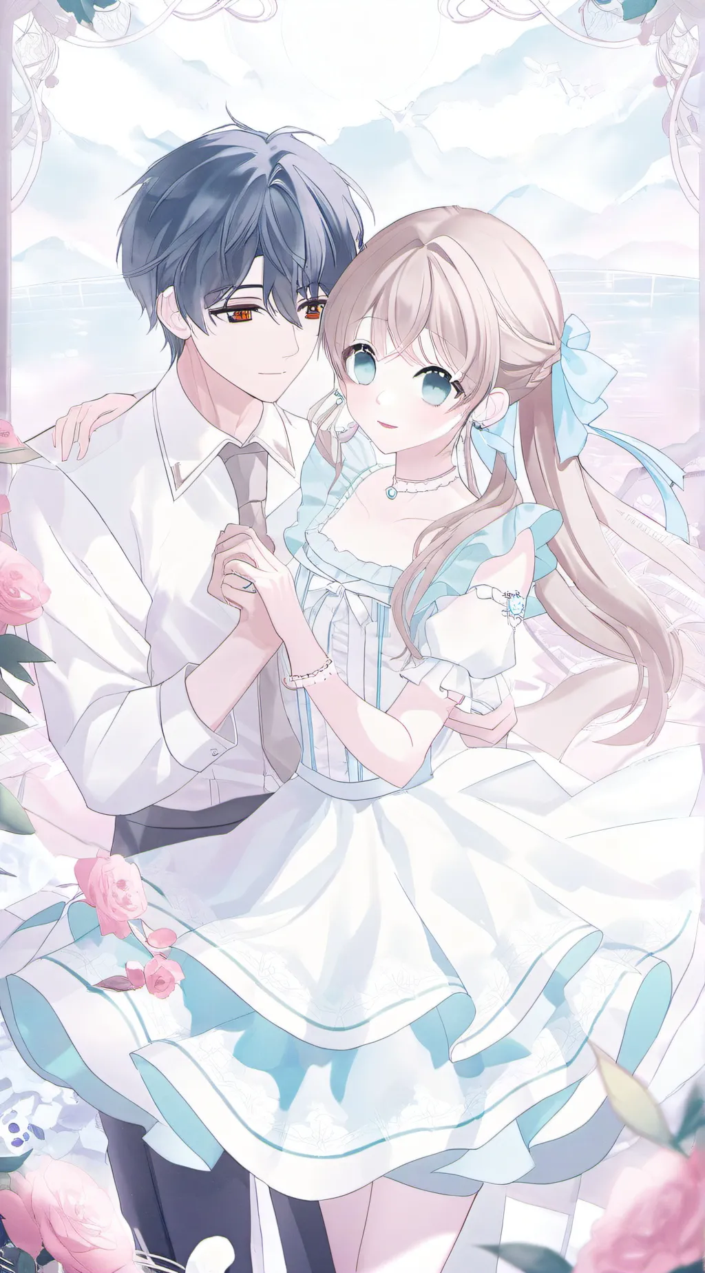 ai character: BFF and bf background