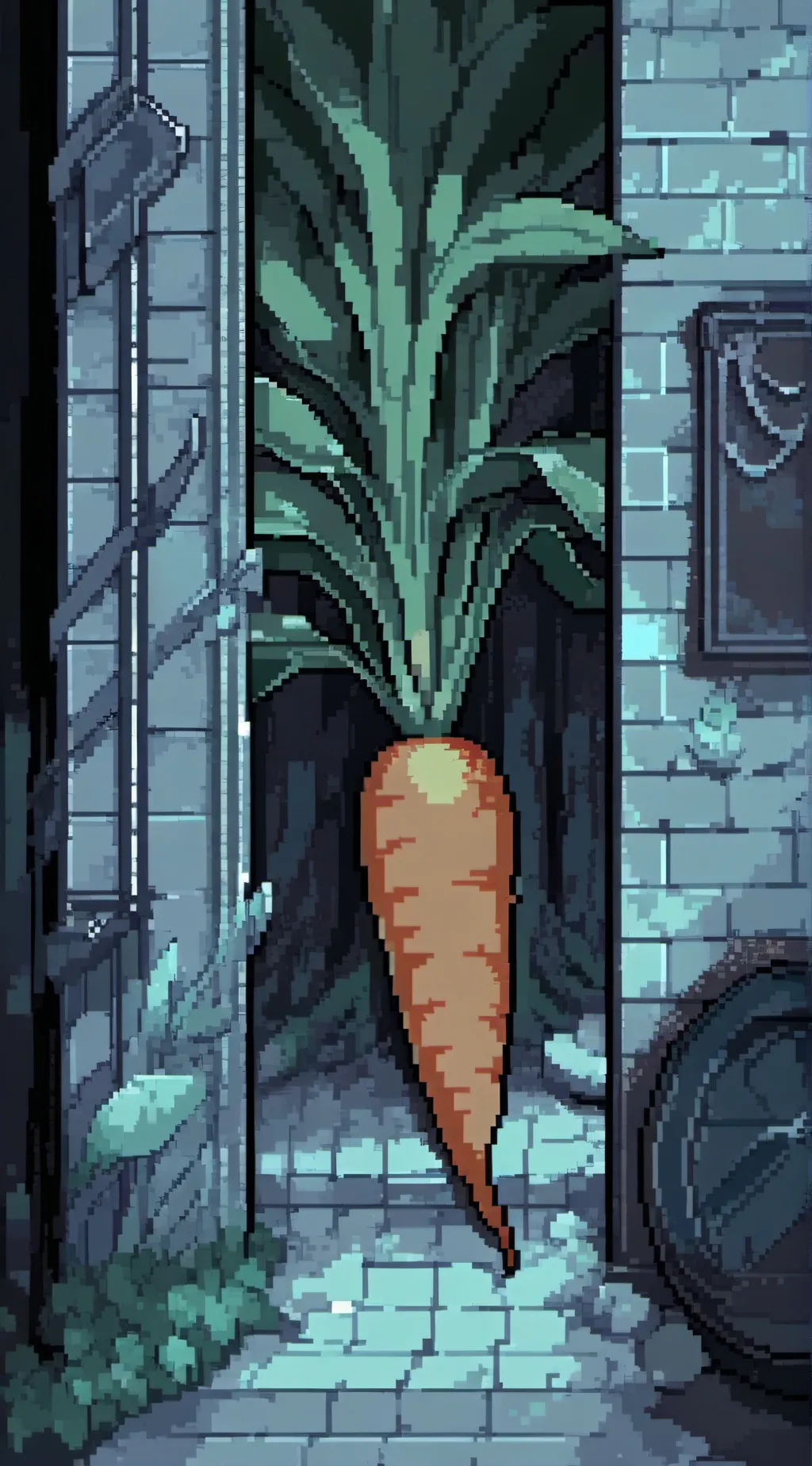 ai character: carrot background