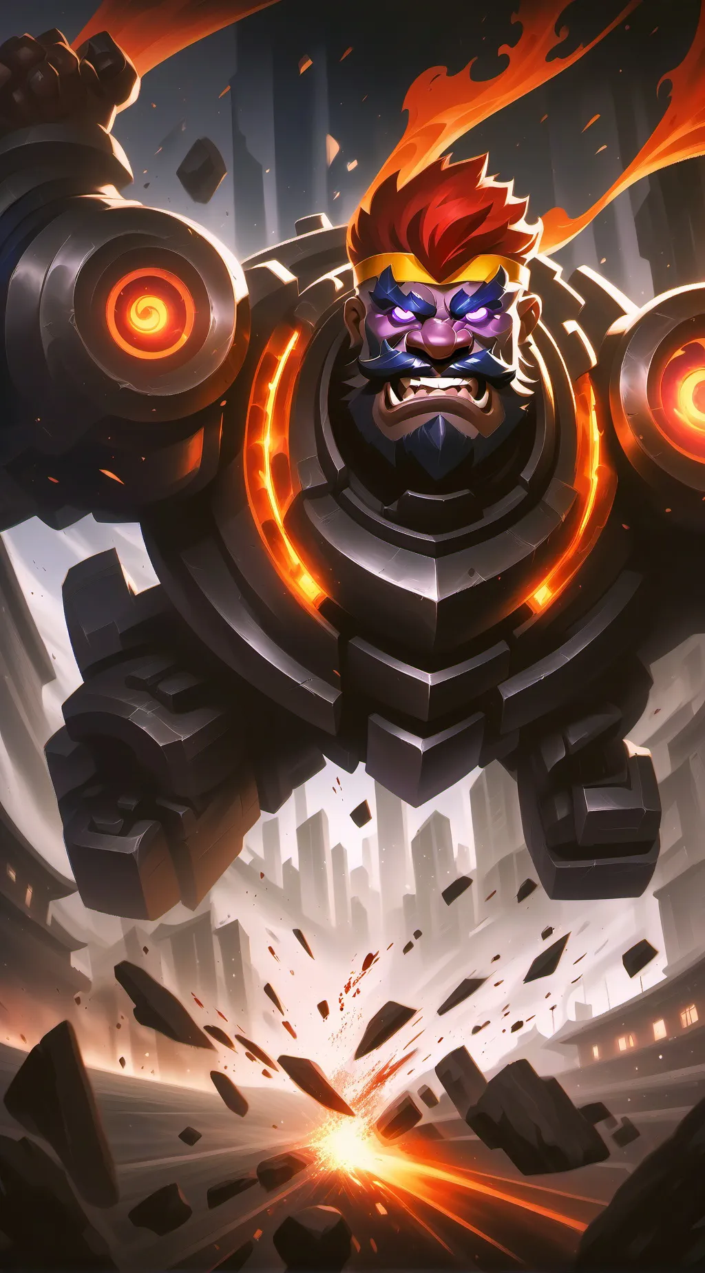 ai character: furry  background