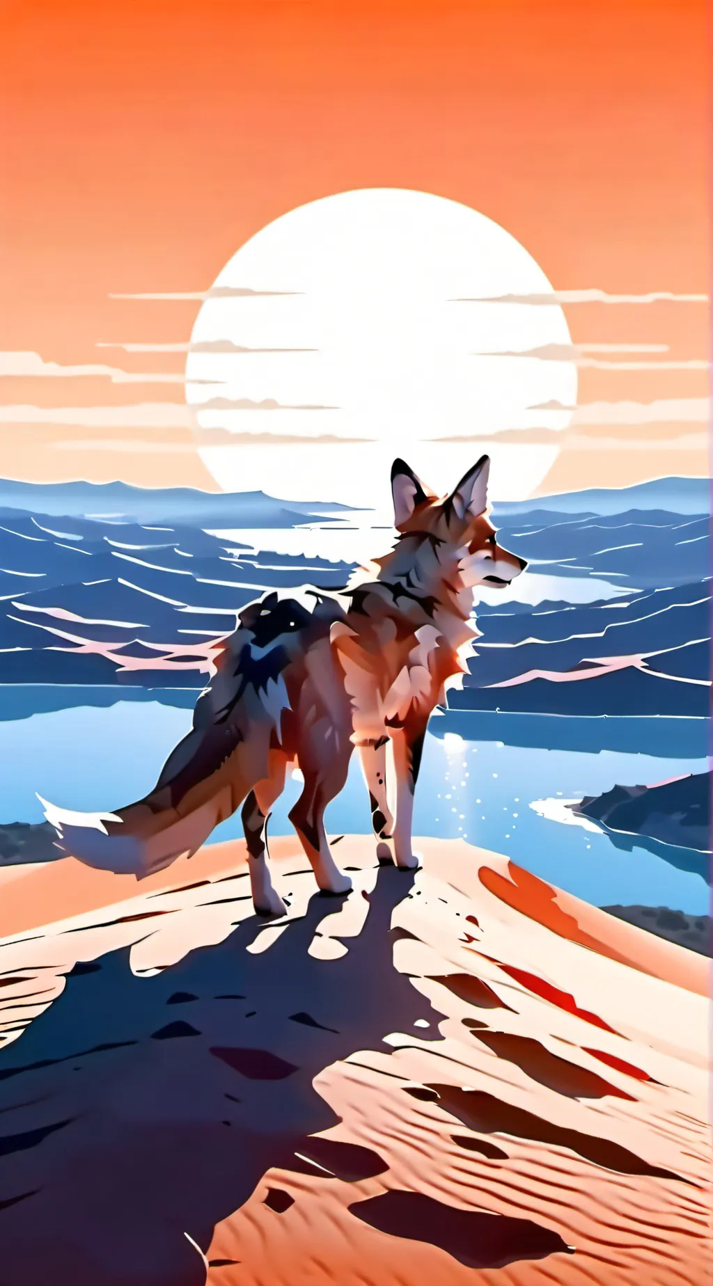 ai character: Aurora background