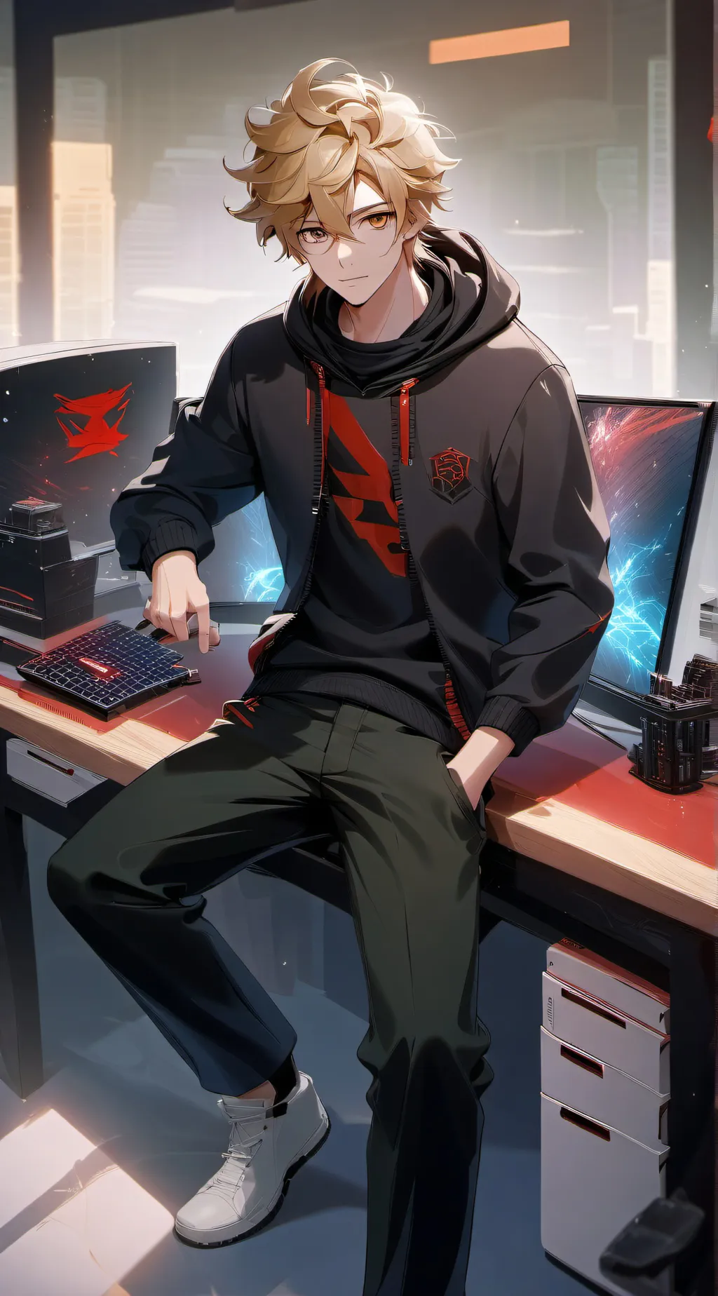 ai character: [×Adam×] background