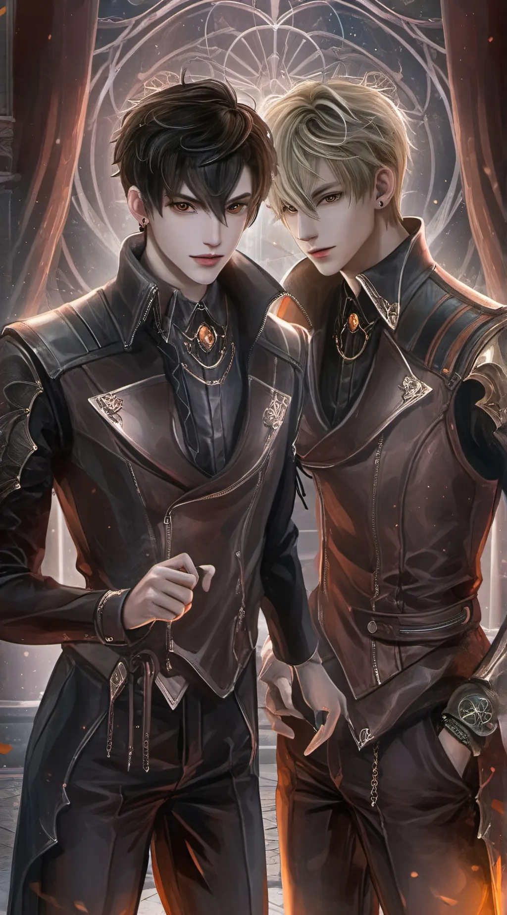 ai character: Caden and Jace  background