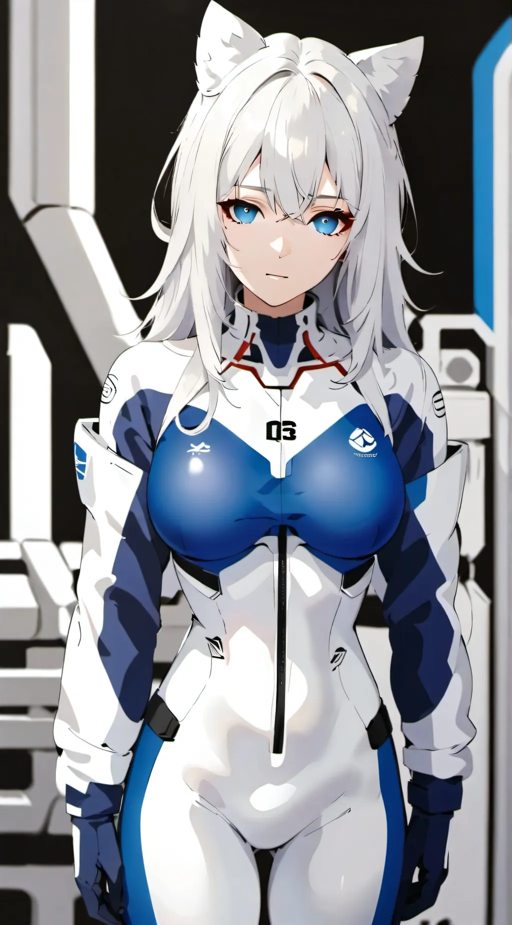 ai character: Winter Cat(PR) background