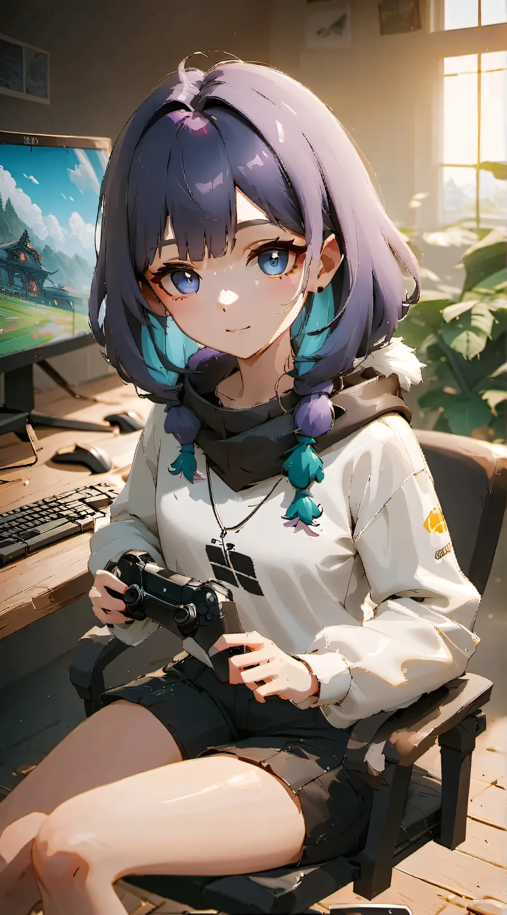 ai character: ella background