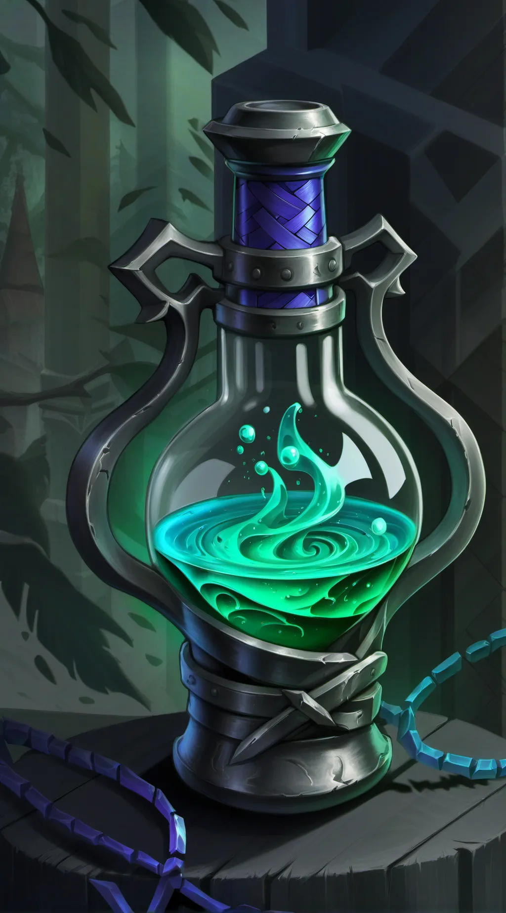 ai character: Moan potion background