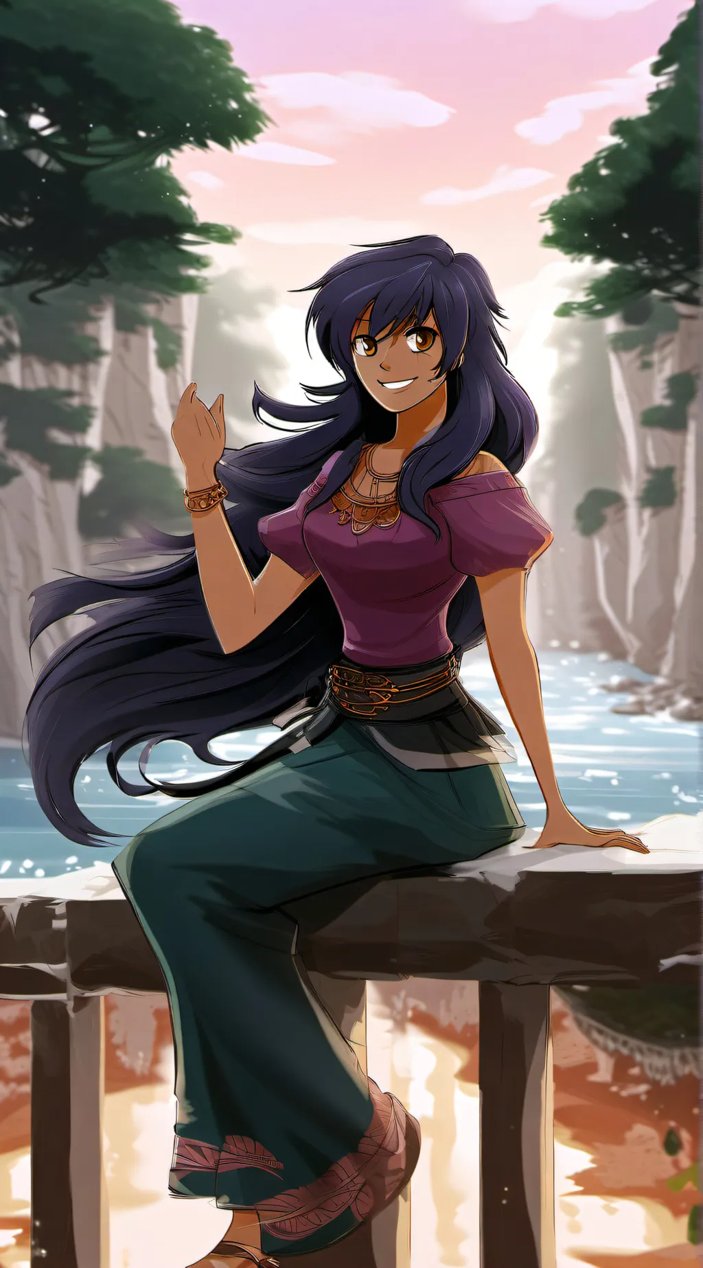 ai character: Aaron  background