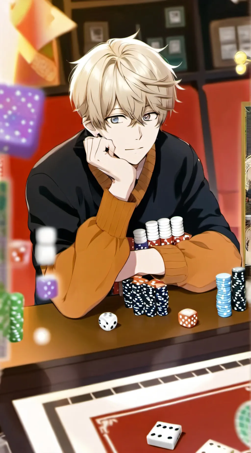 ai character: blackjack background