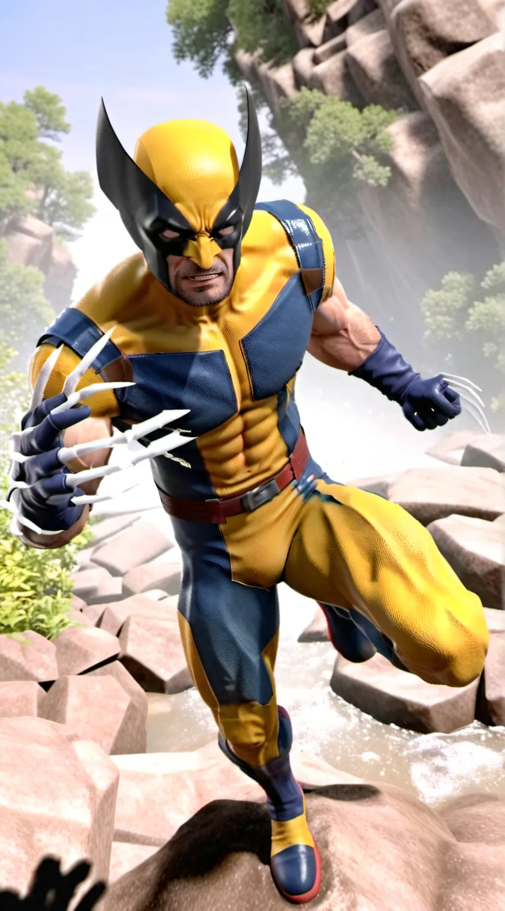ai character: Wolverine. background