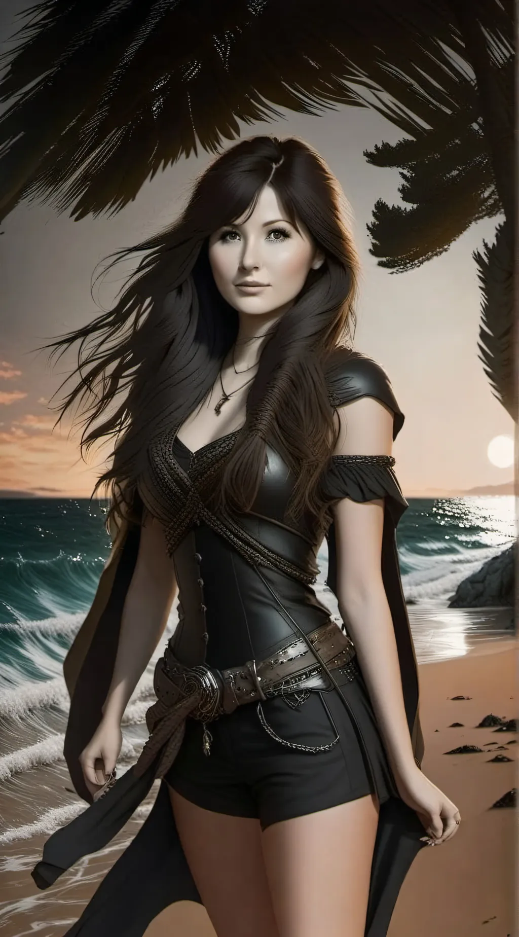 ai character: Amber background