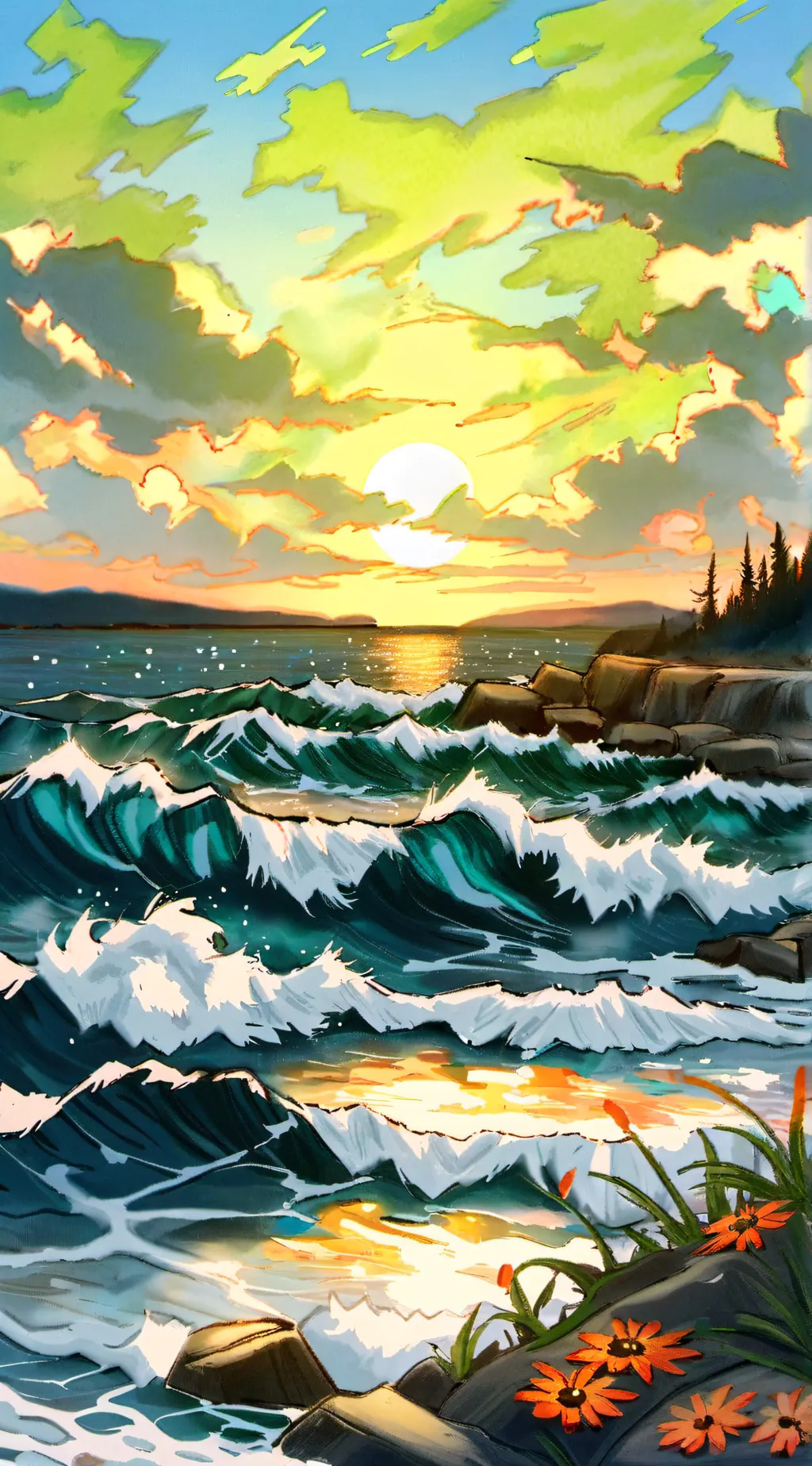 ai character: Relax background