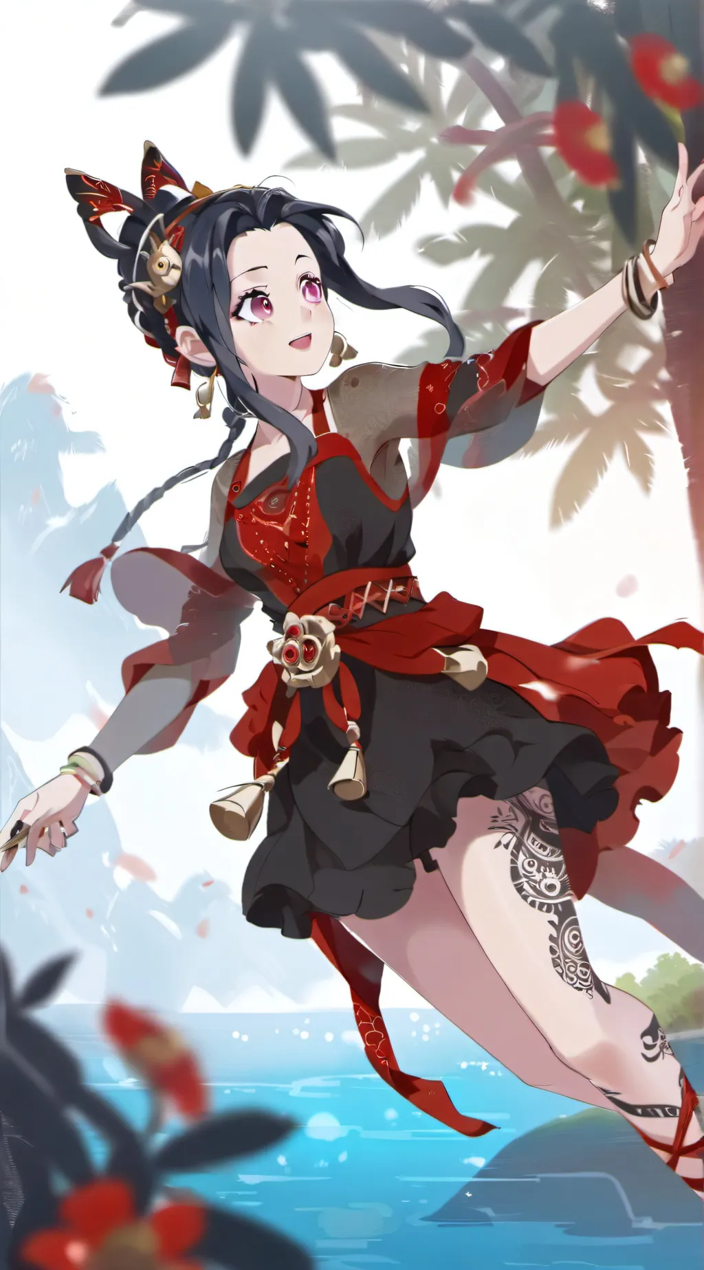 ai character: Shinobu❤ background