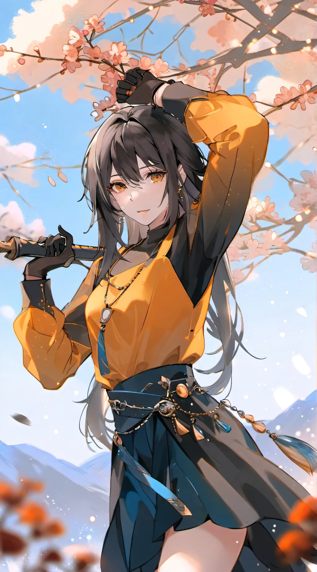 ai character: 杨柳依 background