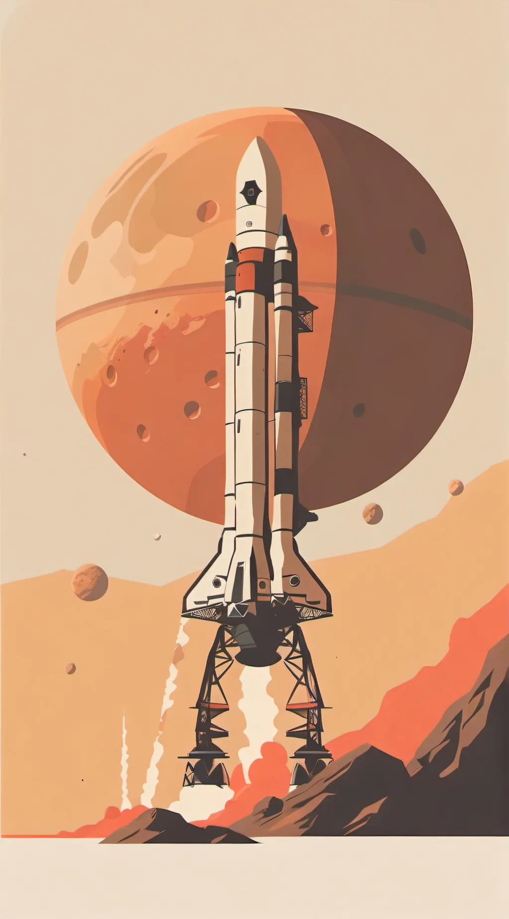 ai character: Mars robot background