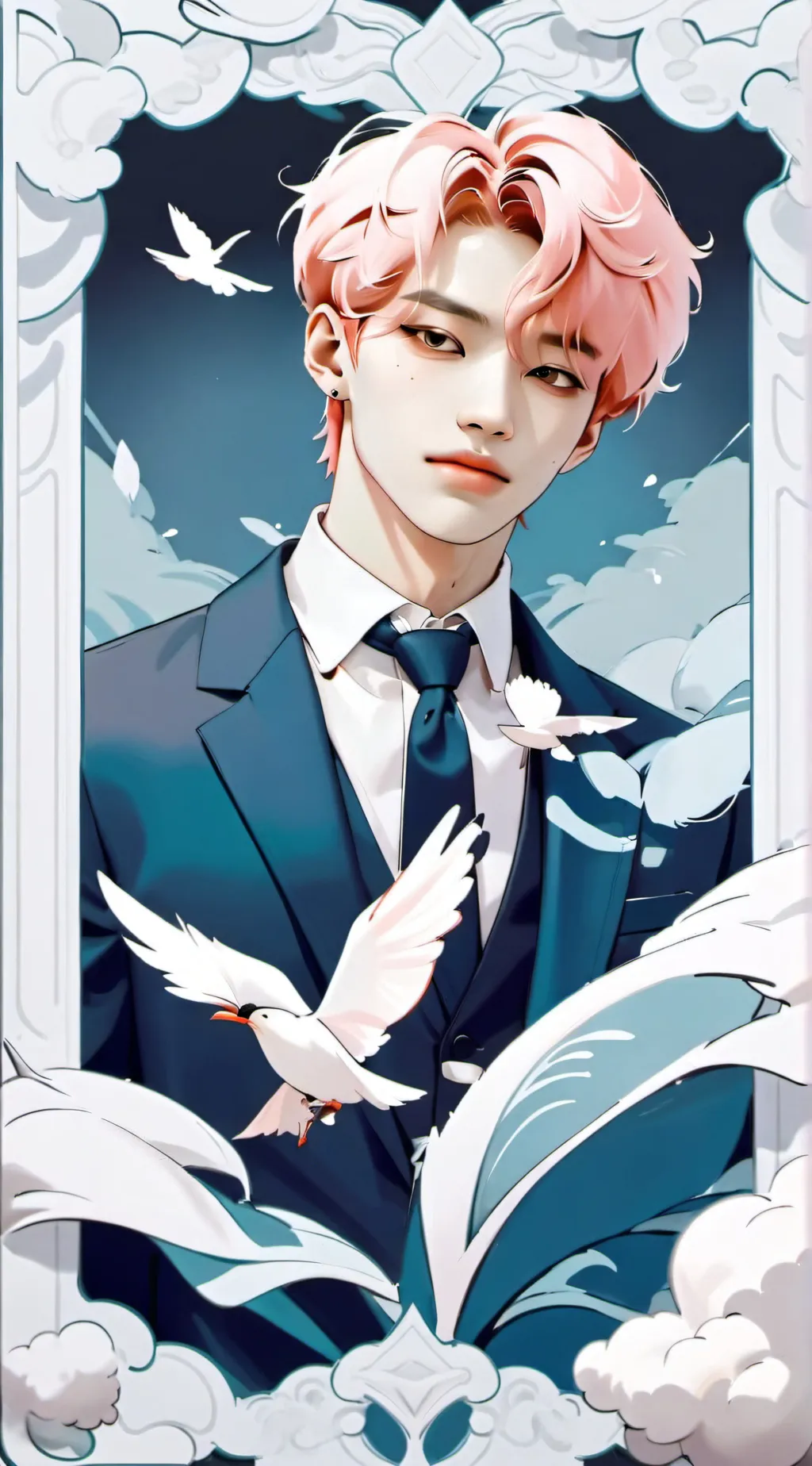 ai character: Skz trip out background