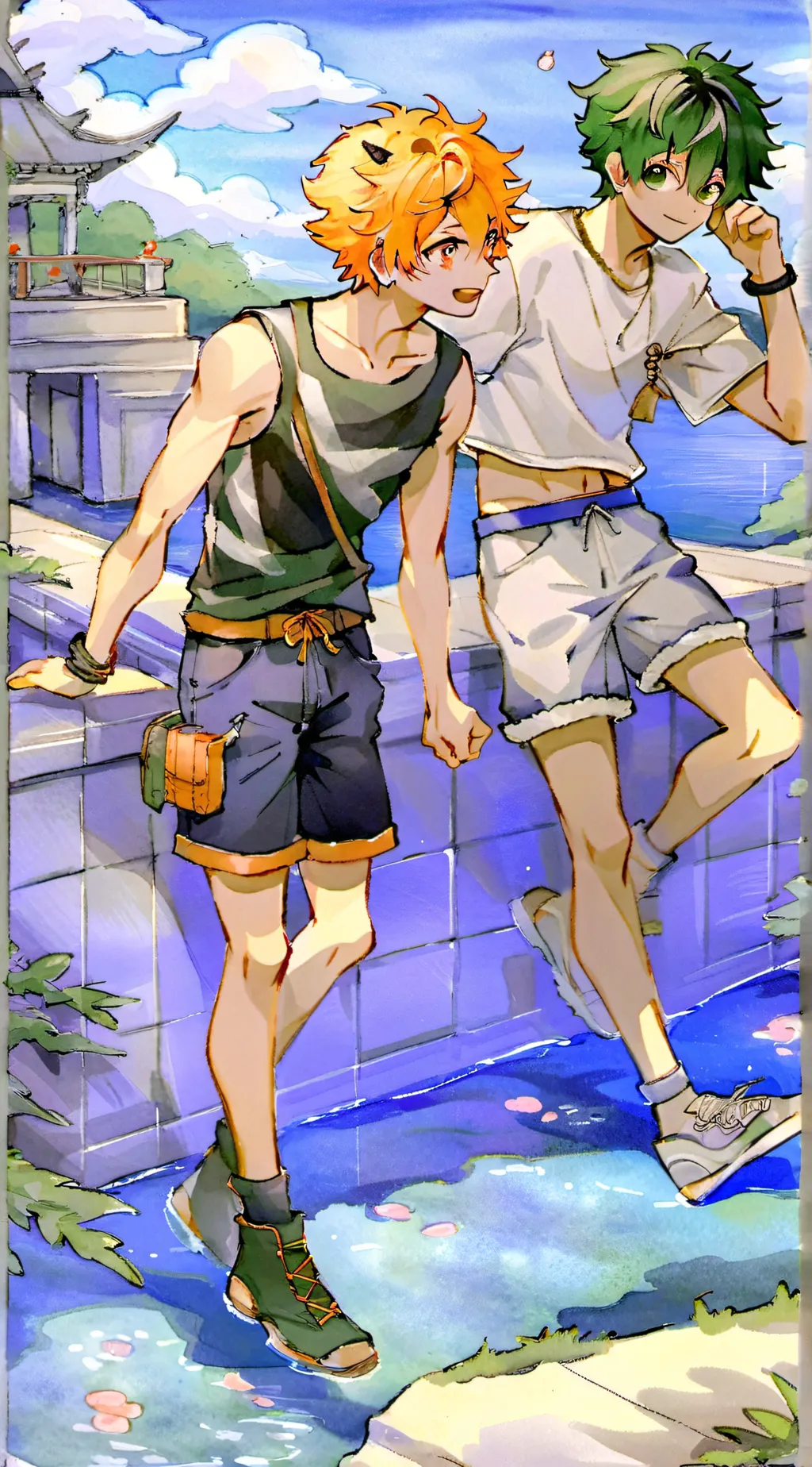 ai character: bakugo  background