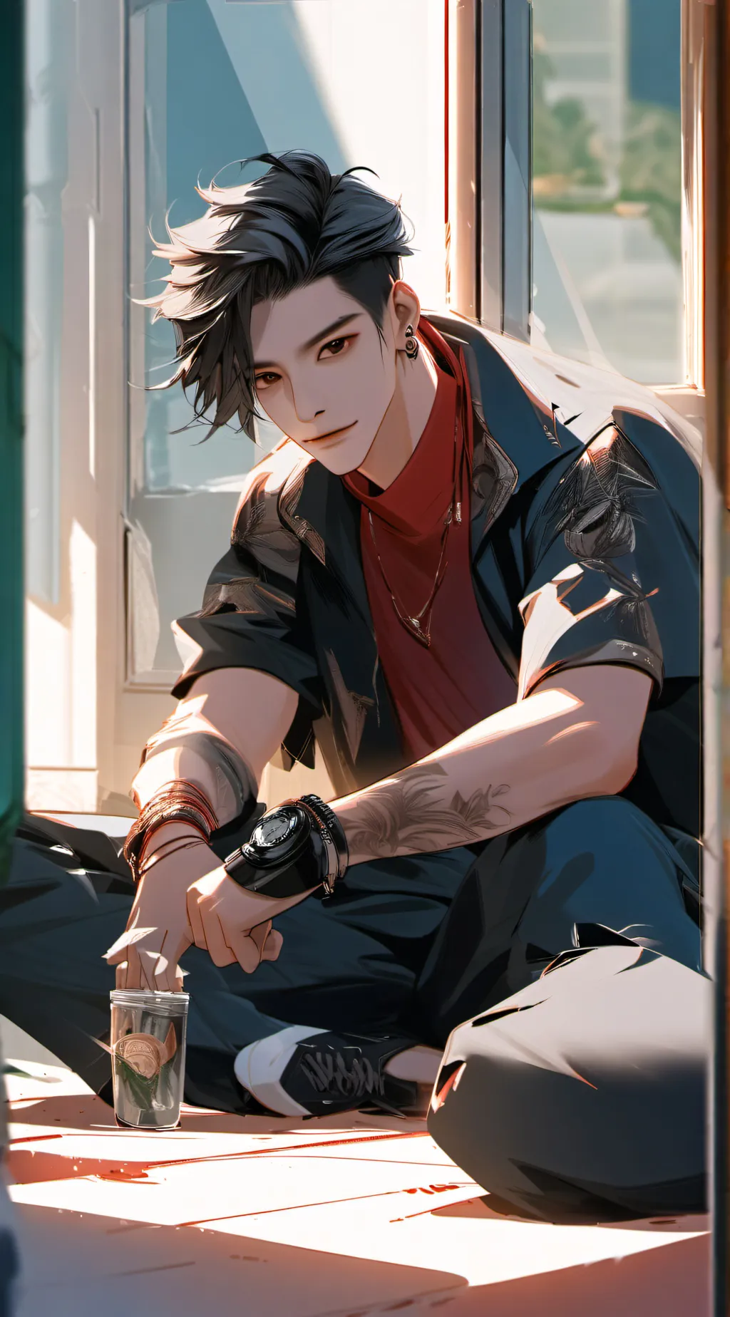 ai character: Max background