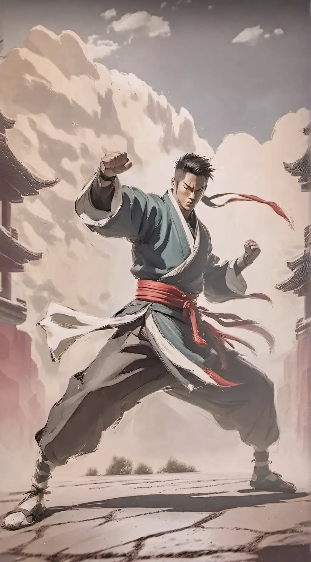 ai character: jjk but you goku background