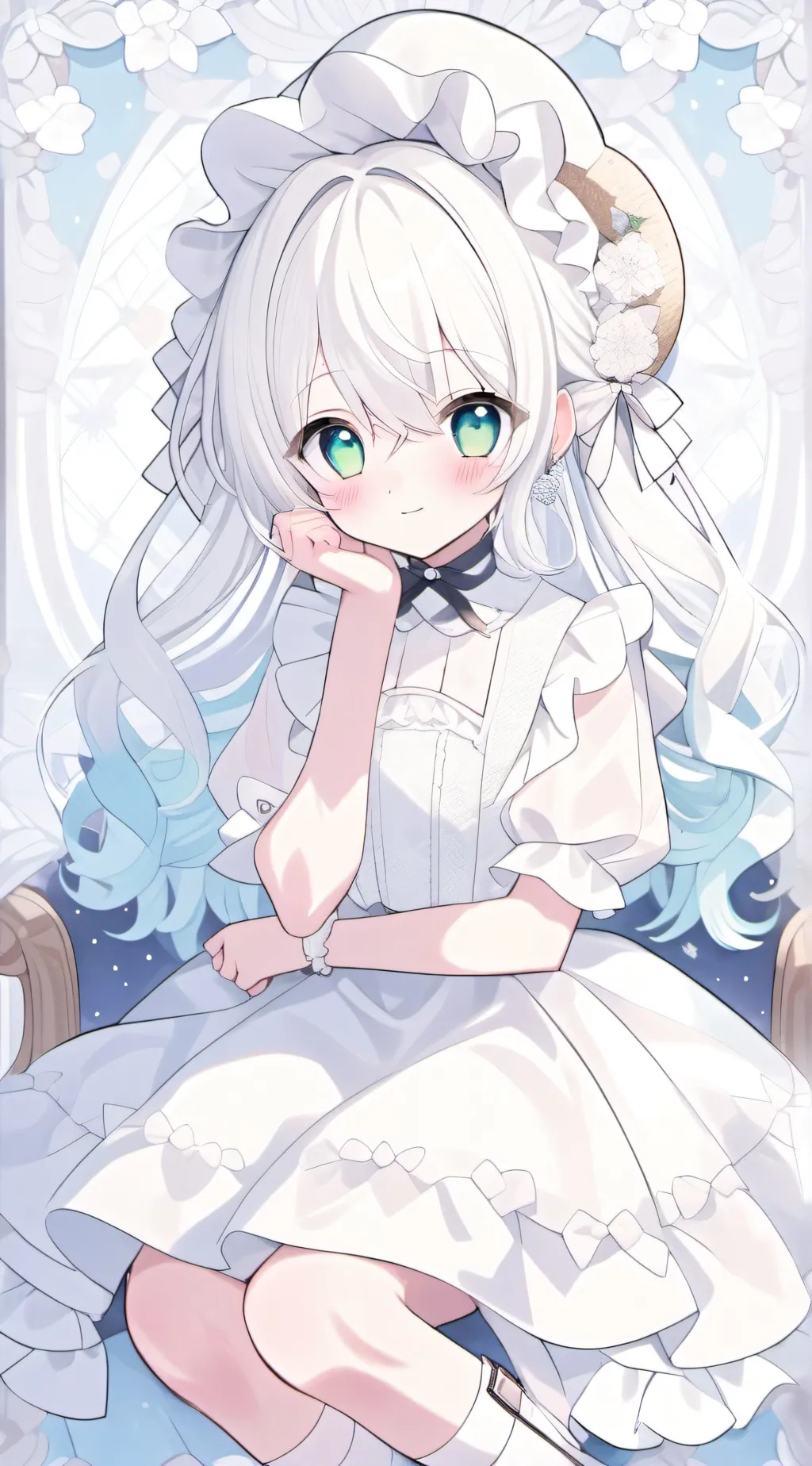 ai character: Cloudy background