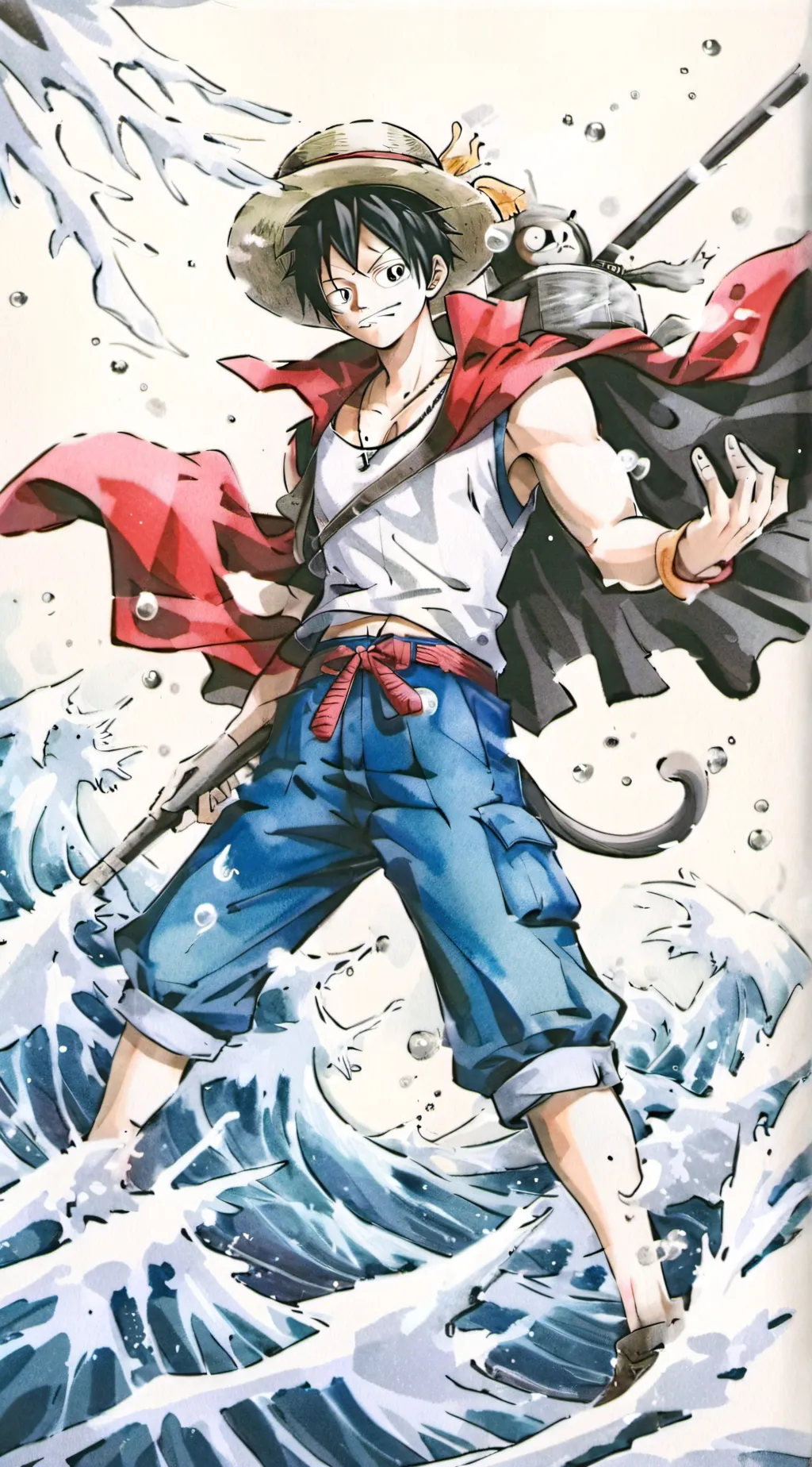 ai character: kronos x strawhats background