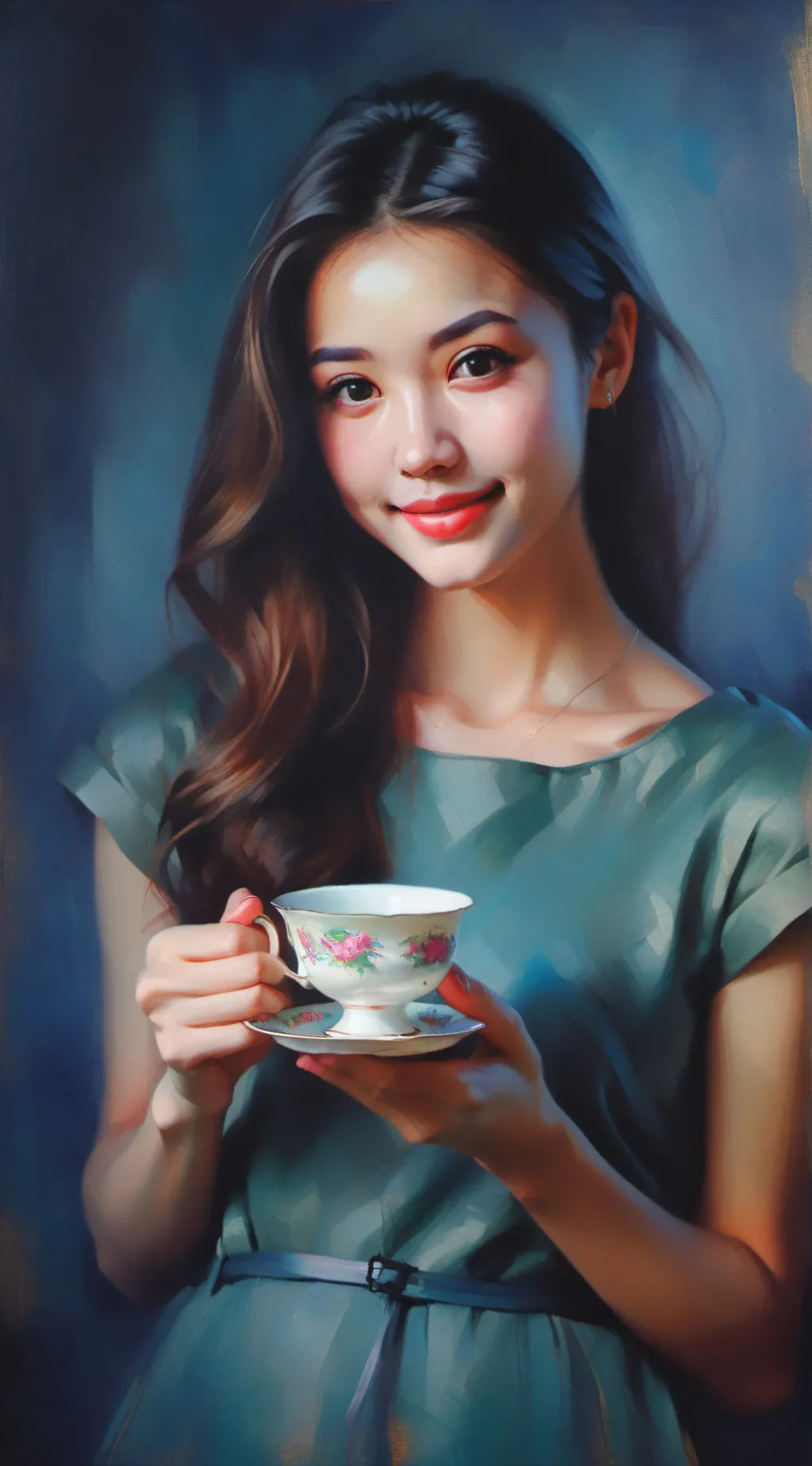 ai character: olivia background