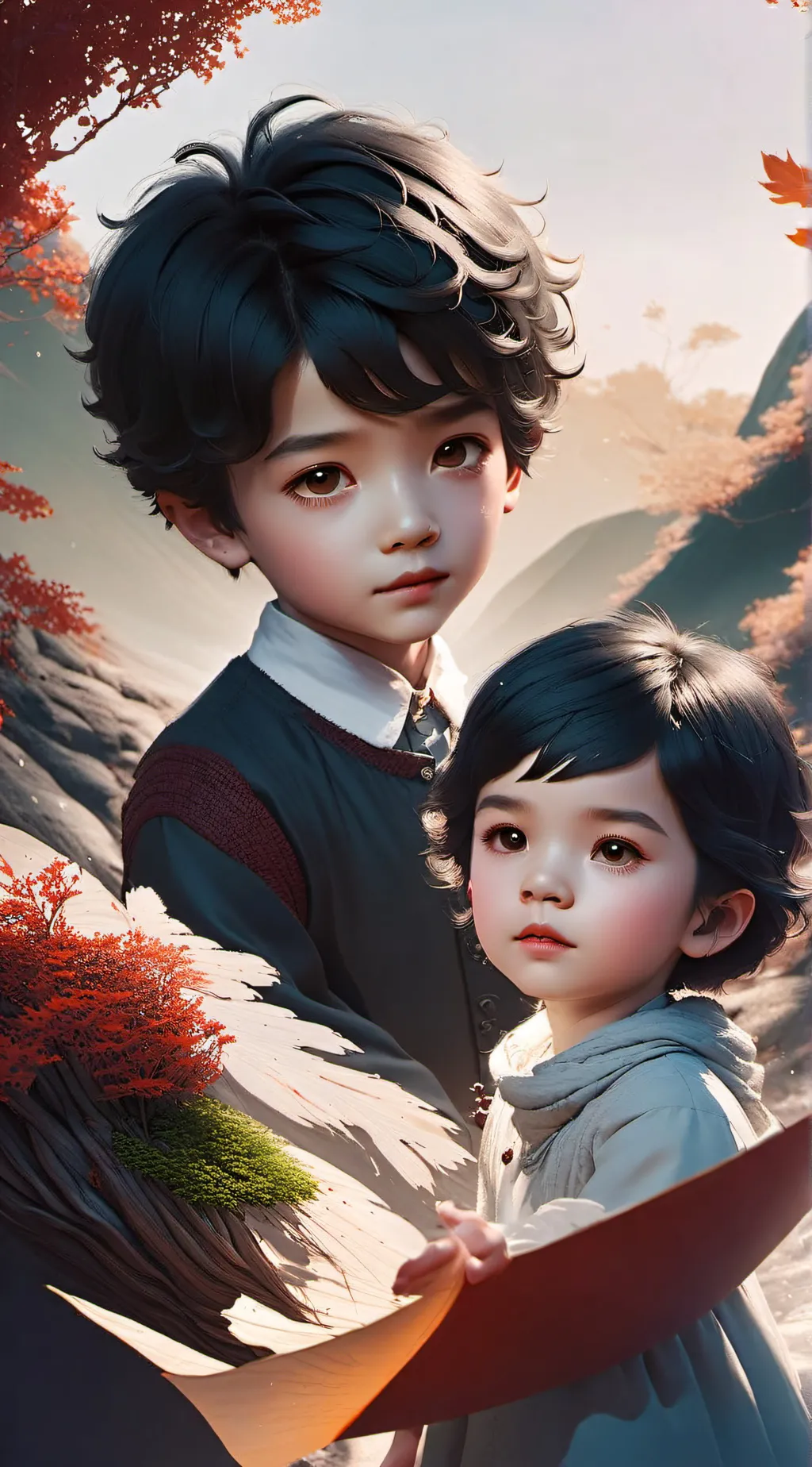 ai character: Travis and libby background