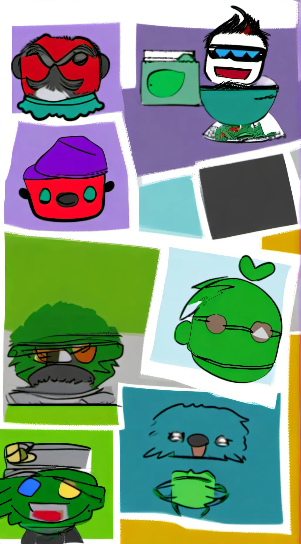 ai character: FLUSHY background