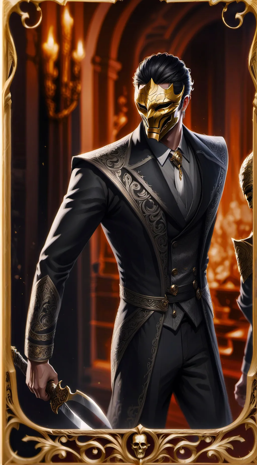 ai character: Goldfinger background