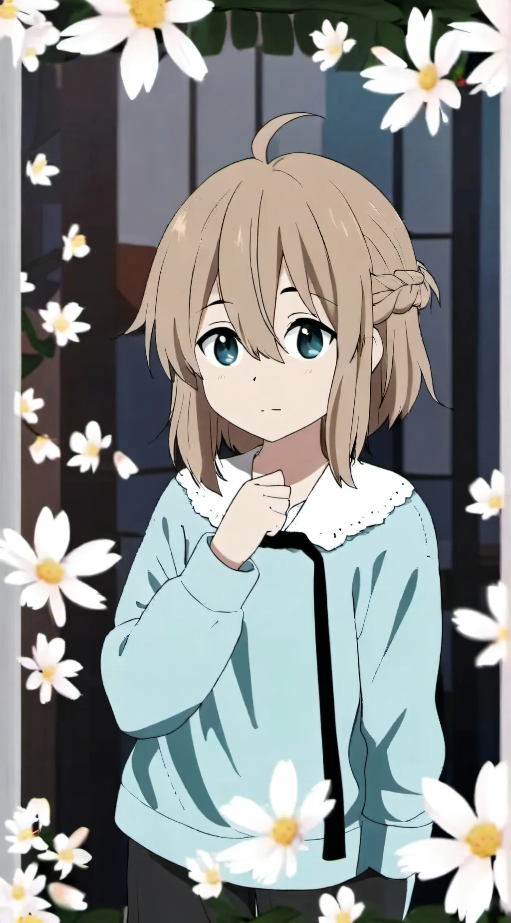 ai character: MHA sad....  background