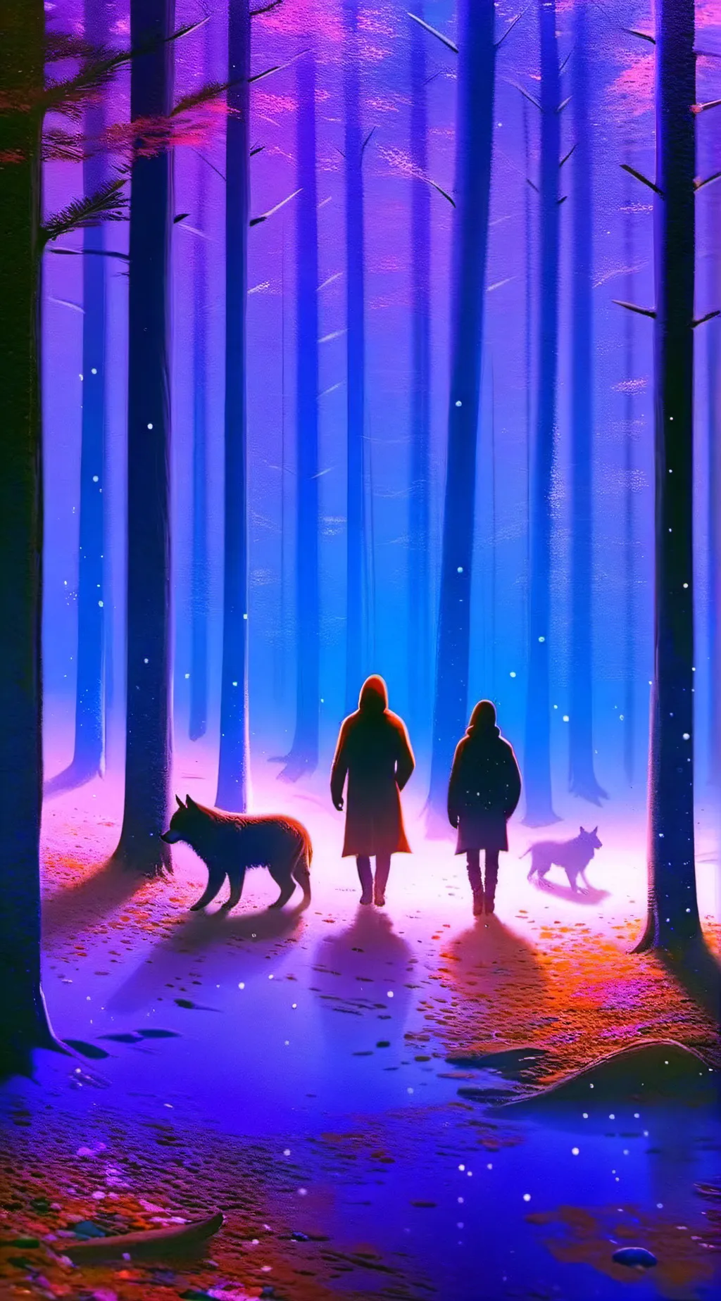 ai character: Magic forest fpe background