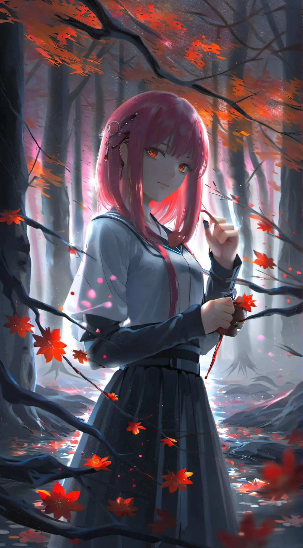 ai character: Lucy=Elfen lied background