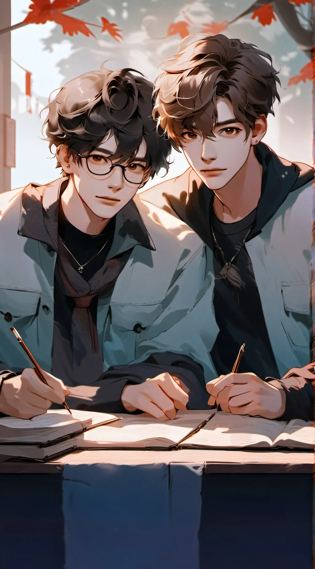 ai character: Jake y Ian background