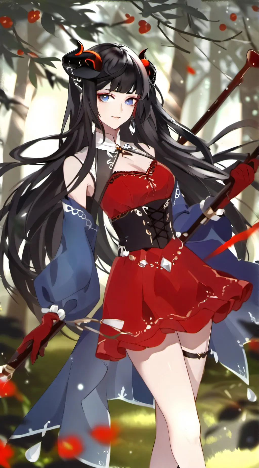 ai character: Rose background