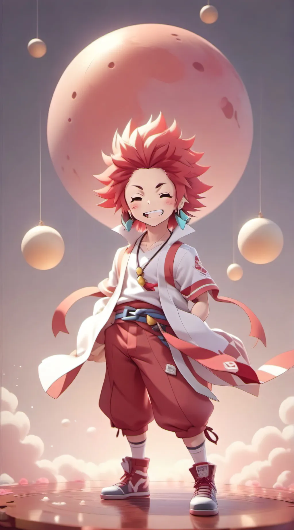 ai character: Mha Sleepover background