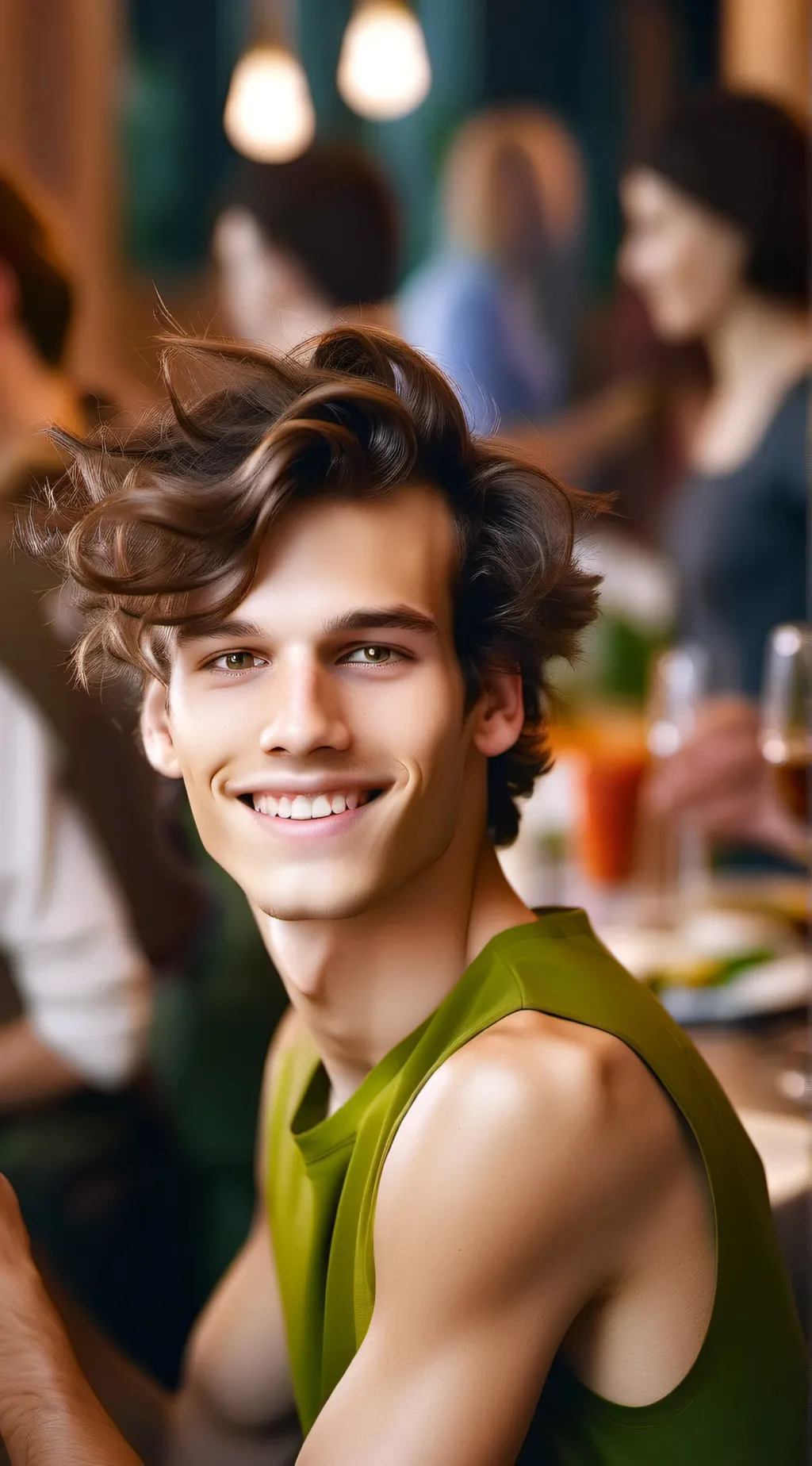 ai character: group of 20 boys background