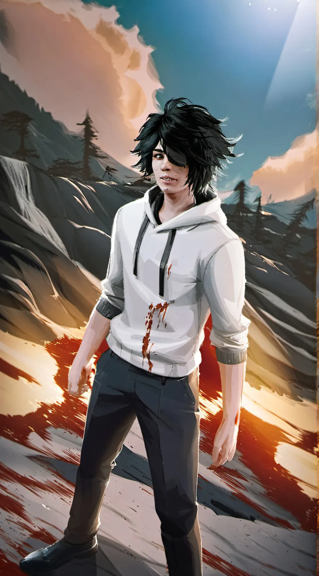 ai character: Jeff, the killer background